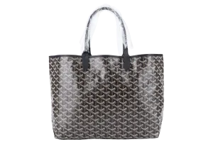 GOYARD SAINT LOUIS PM BAG BLACK COLOR WITH DUST COVER
