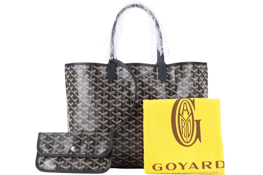 GOYARD SAINT LOUIS PM BAG BLACK COLOR WITH DUST COVER