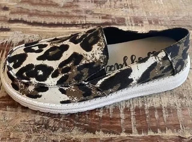 Gypsy Jazz Slip On Leopard Sneakers