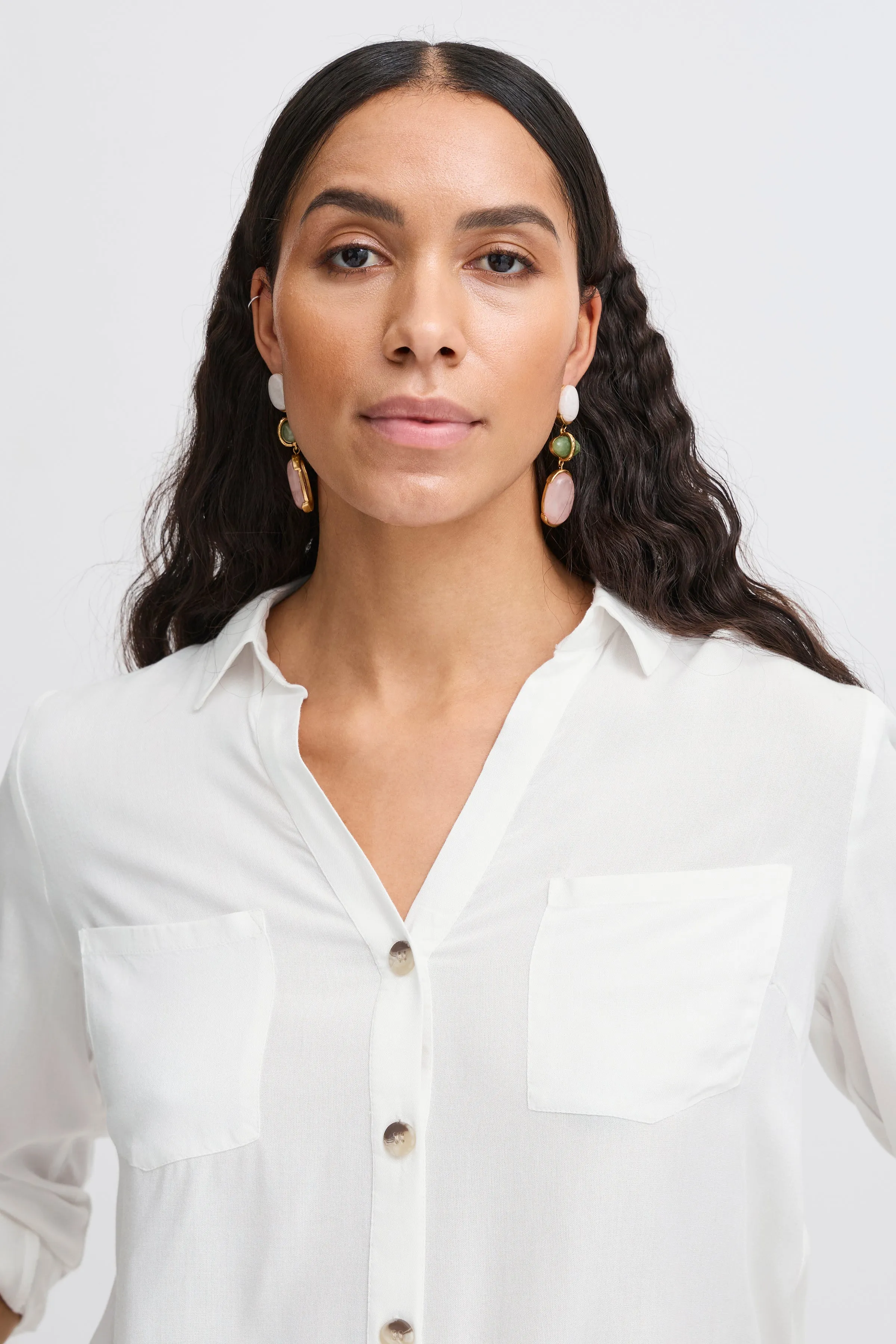 Hali Long Sleeve Shirt | Marshmallow