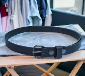 Handmade Men's Solid Leather Belt - 1 Inch, Sizes 30-48