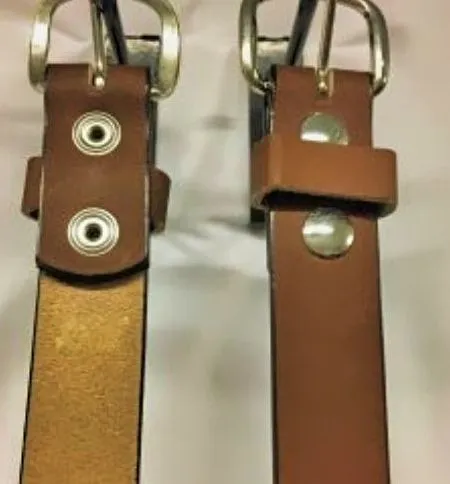 Handmade Men's Solid Leather Belts - 1 1/2 Inch, Sizes 50-58