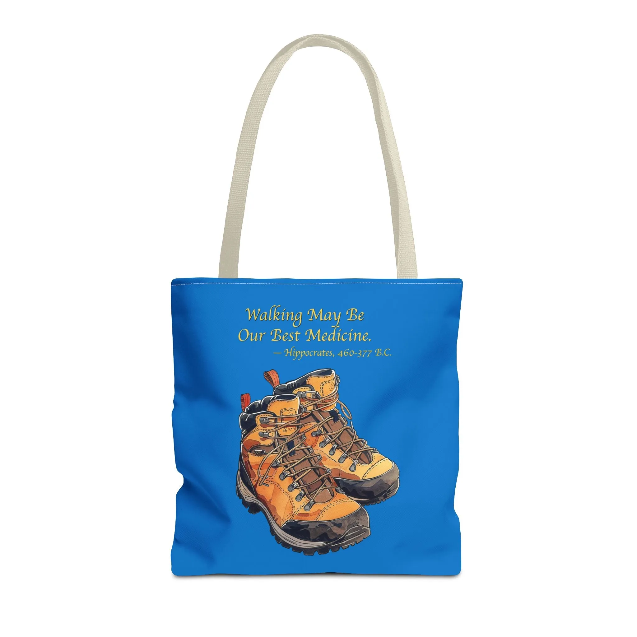 Happy Hiker Tote Bag - Stride into Wellness with Every Step! Available in 3 sizes.