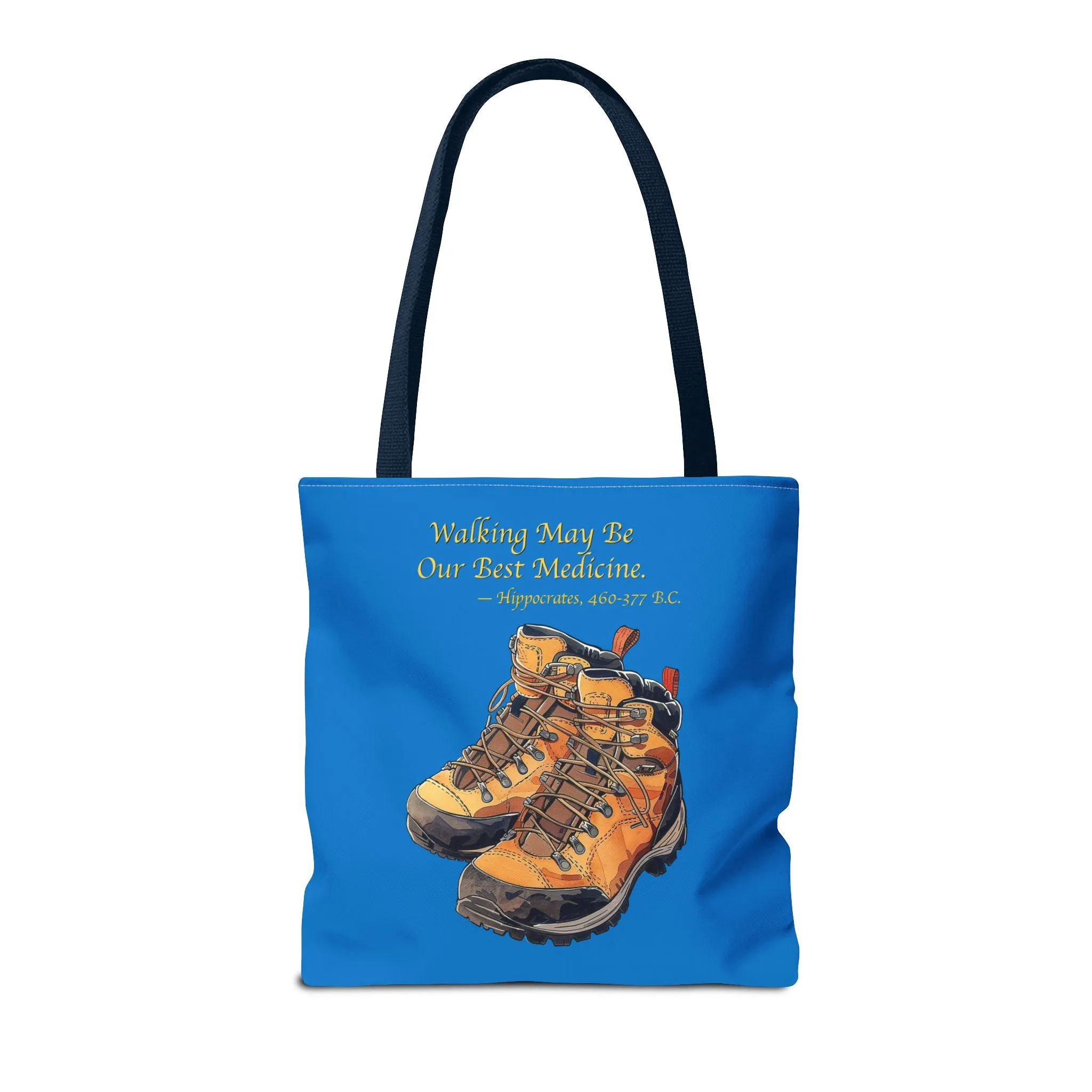 Happy Hiker Tote Bag - Stride into Wellness with Every Step! Available in 3 sizes.