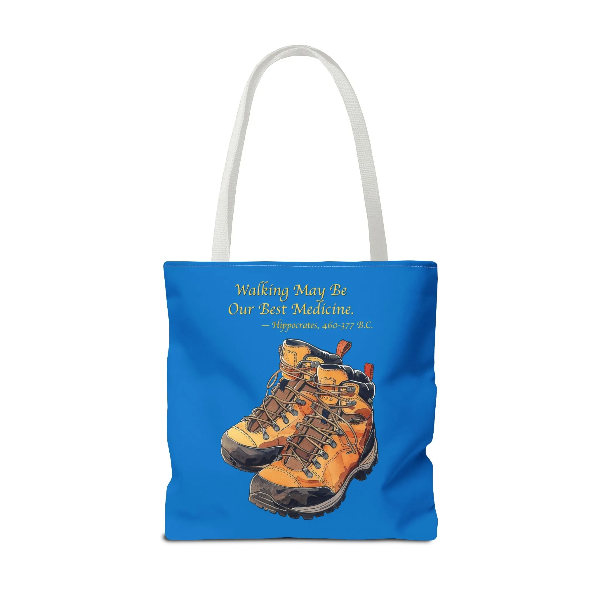 Happy Hiker Tote Bag - Stride into Wellness with Every Step! Available in 3 sizes.