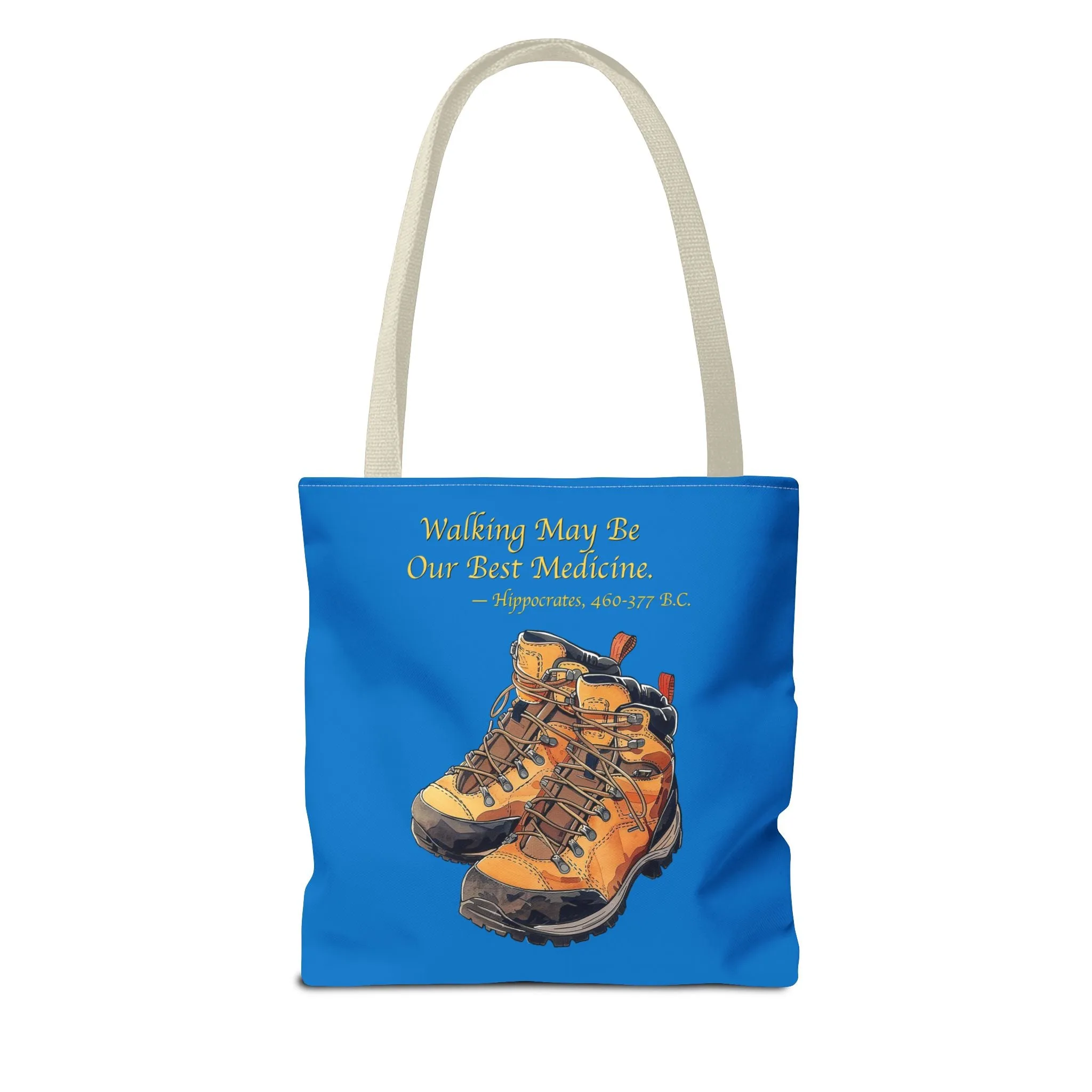 Happy Hiker Tote Bag - Stride into Wellness with Every Step! Available in 3 sizes.