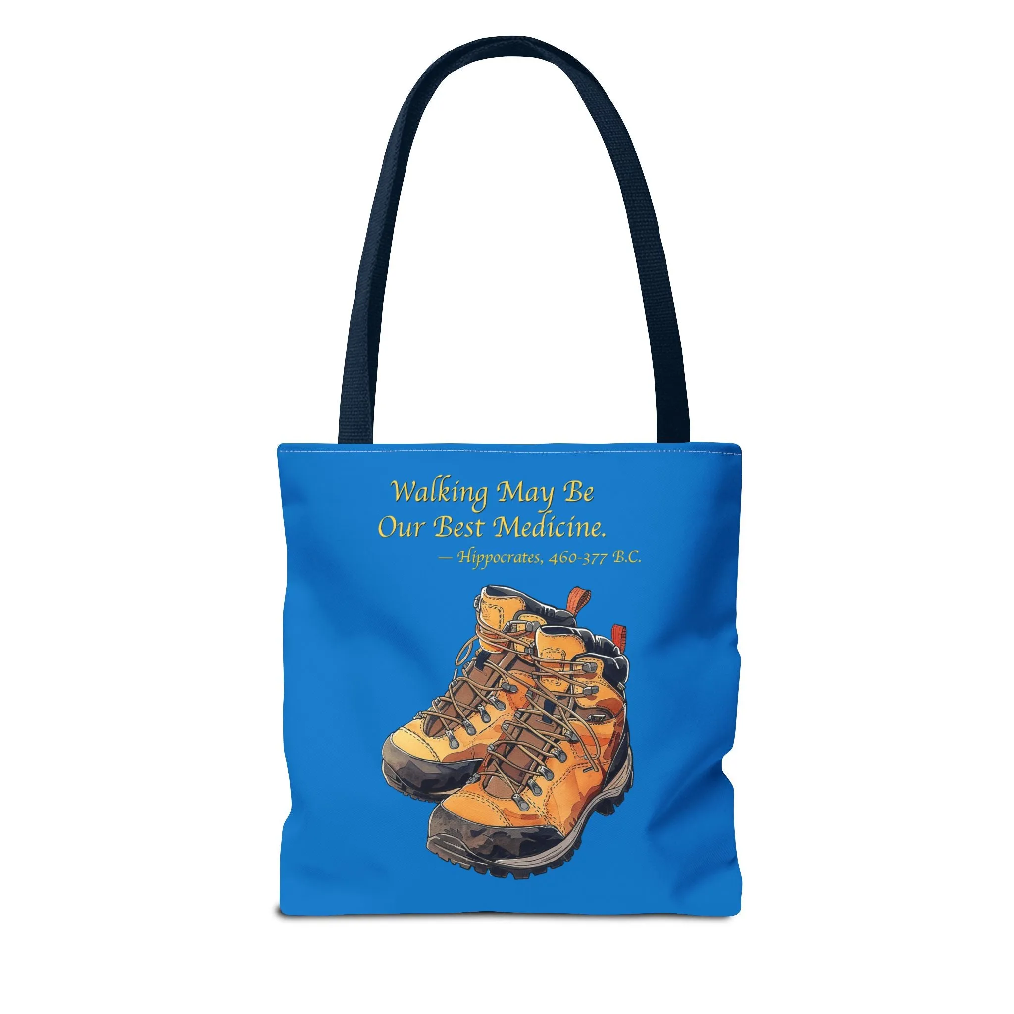 Happy Hiker Tote Bag - Stride into Wellness with Every Step! Available in 3 sizes.