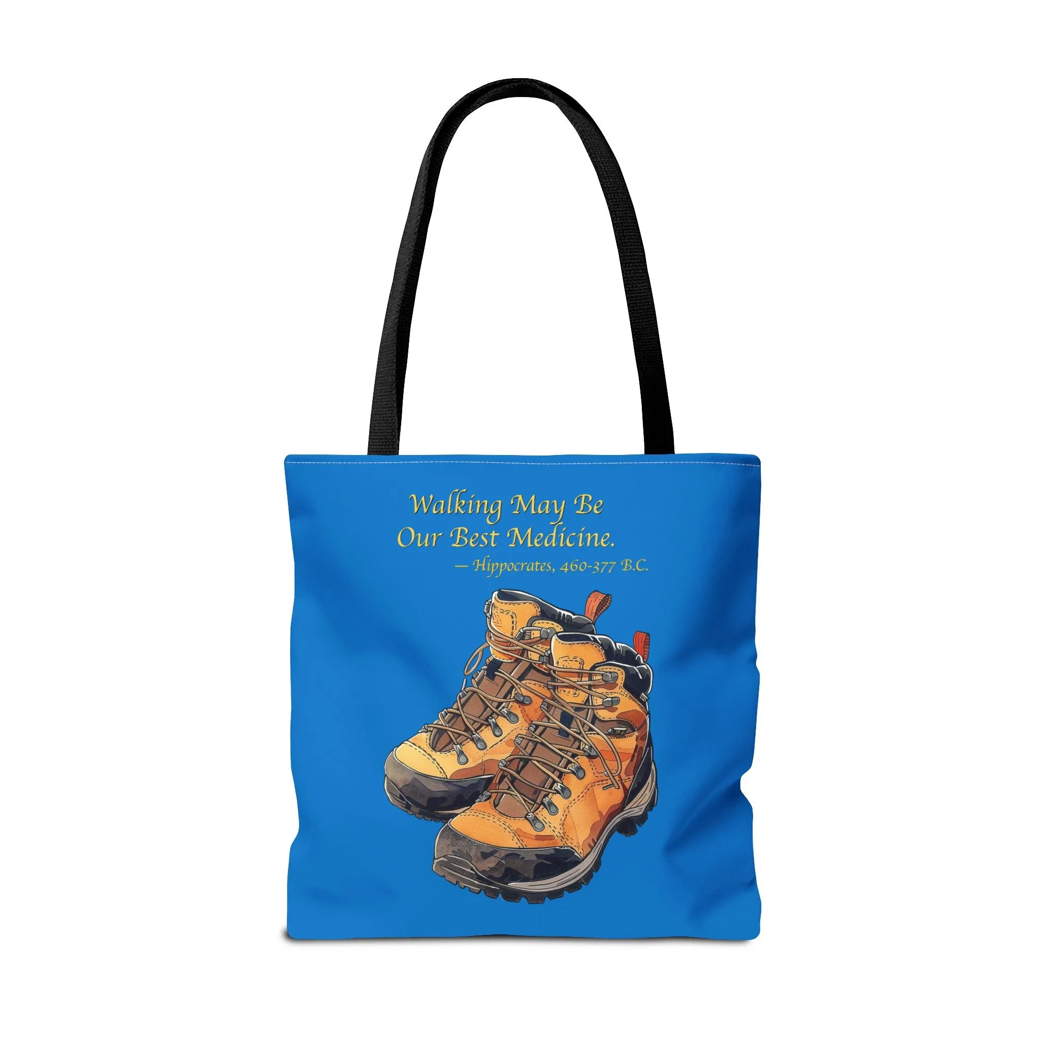 Happy Hiker Tote Bag - Stride into Wellness with Every Step! Available in 3 sizes.