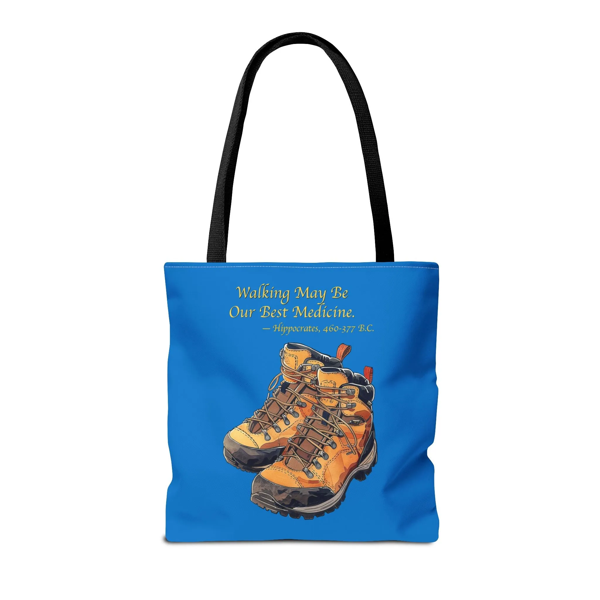 Happy Hiker Tote Bag - Stride into Wellness with Every Step! Available in 3 sizes.