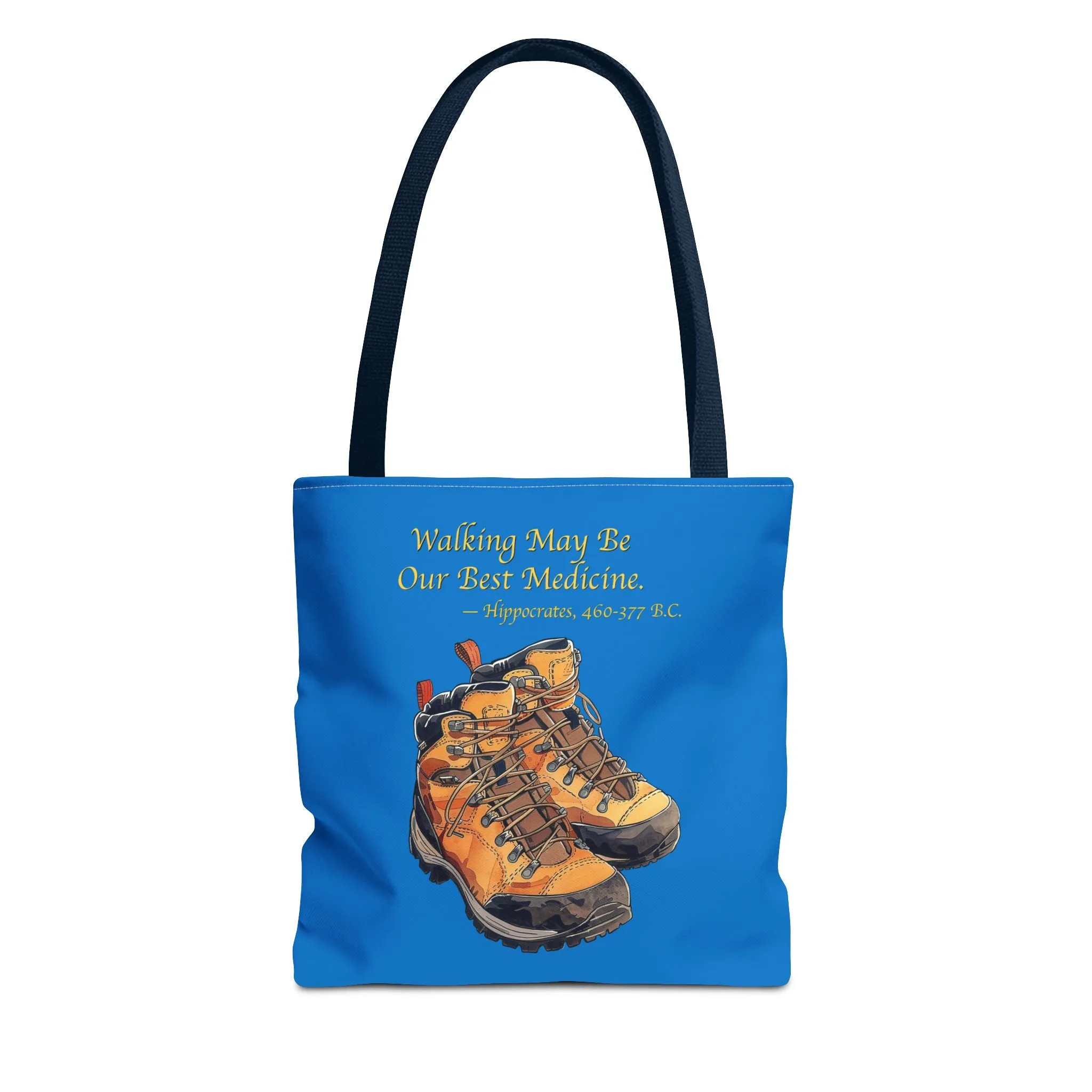 Happy Hiker Tote Bag - Stride into Wellness with Every Step! Available in 3 sizes.