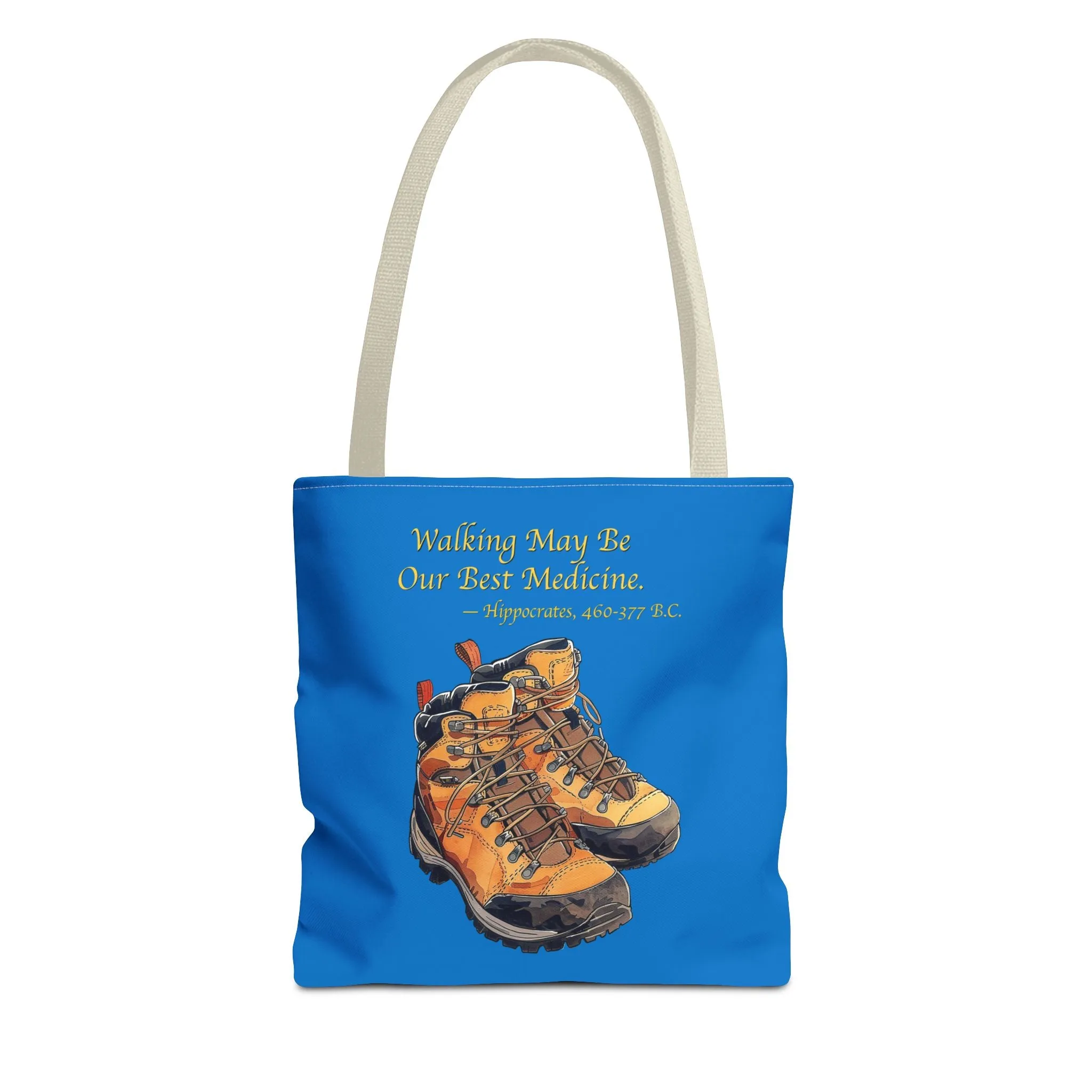 Happy Hiker Tote Bag - Stride into Wellness with Every Step! Available in 3 sizes.