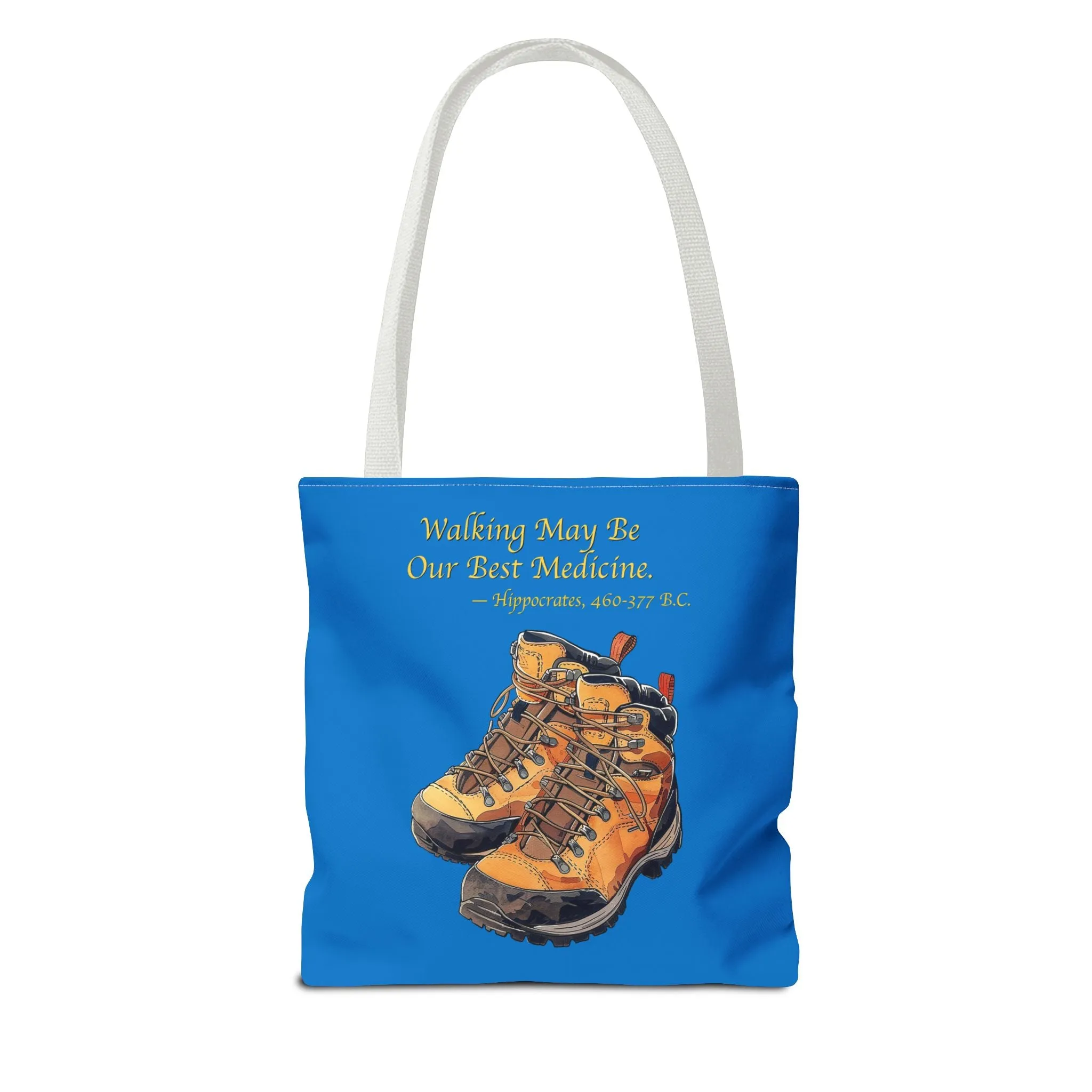 Happy Hiker Tote Bag - Stride into Wellness with Every Step! Available in 3 sizes.