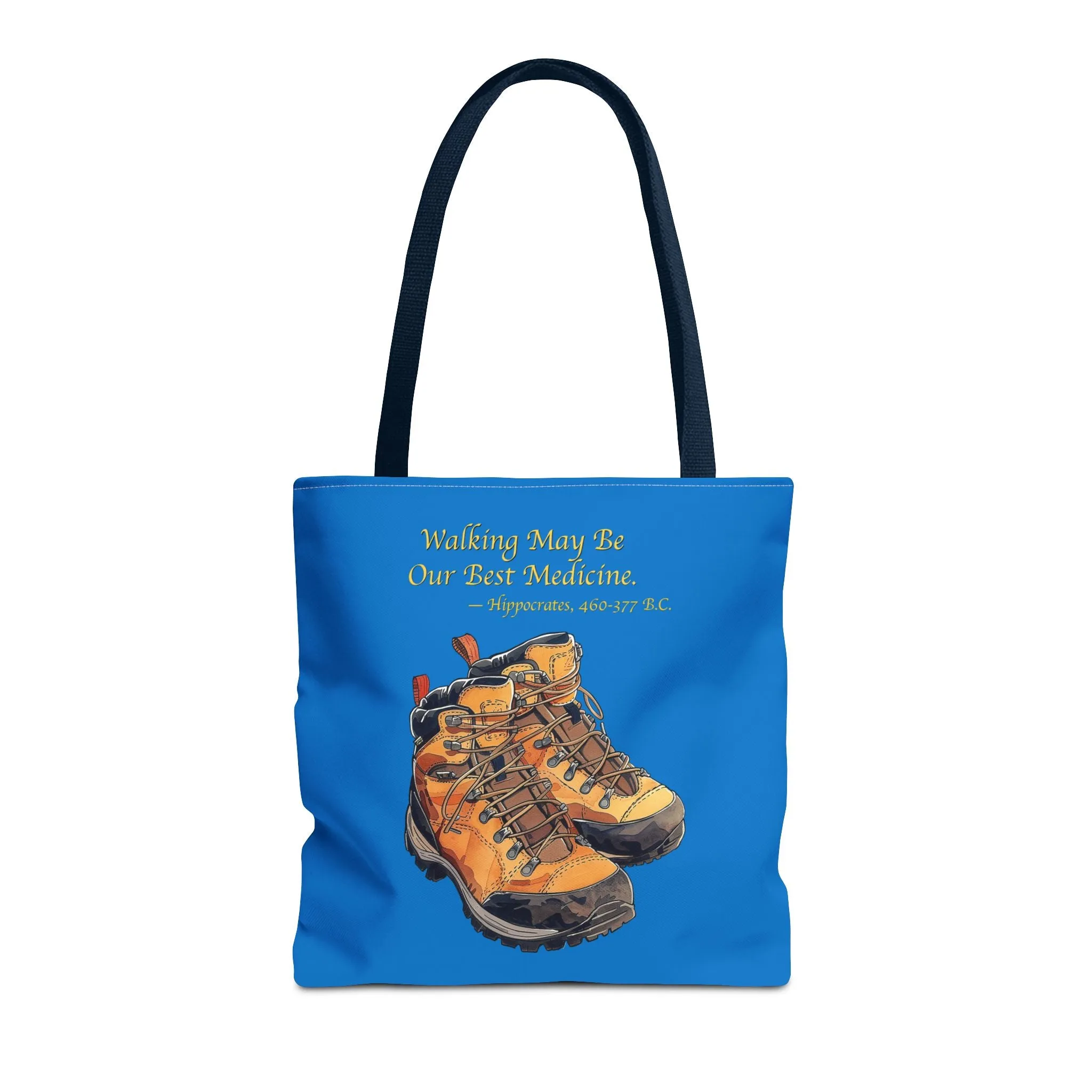 Happy Hiker Tote Bag - Stride into Wellness with Every Step! Available in 3 sizes.