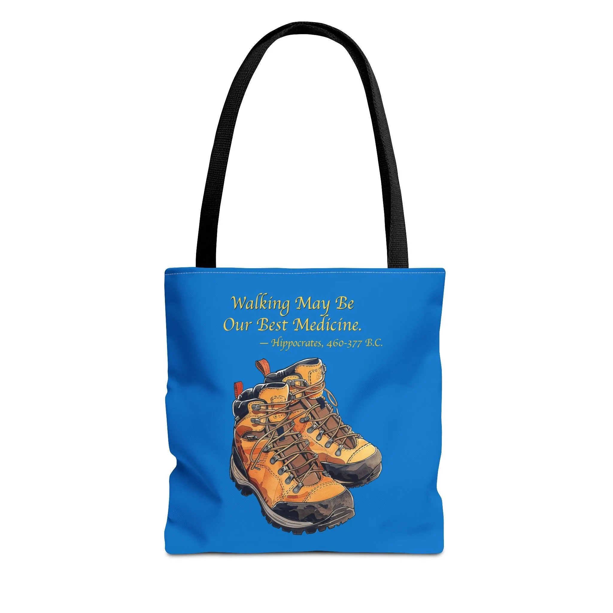 Happy Hiker Tote Bag - Stride into Wellness with Every Step! Available in 3 sizes.