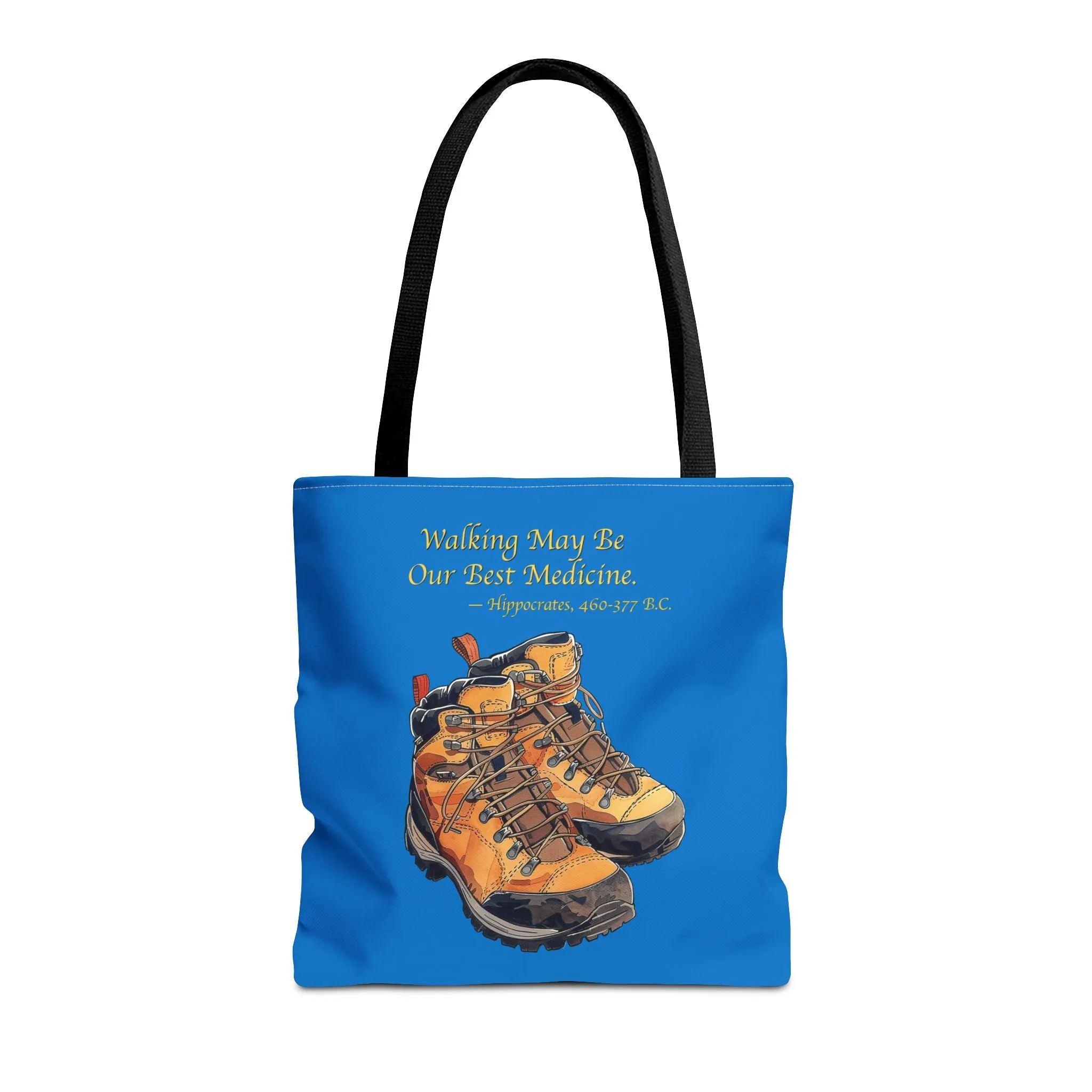 Happy Hiker Tote Bag - Stride into Wellness with Every Step! Available in 3 sizes.