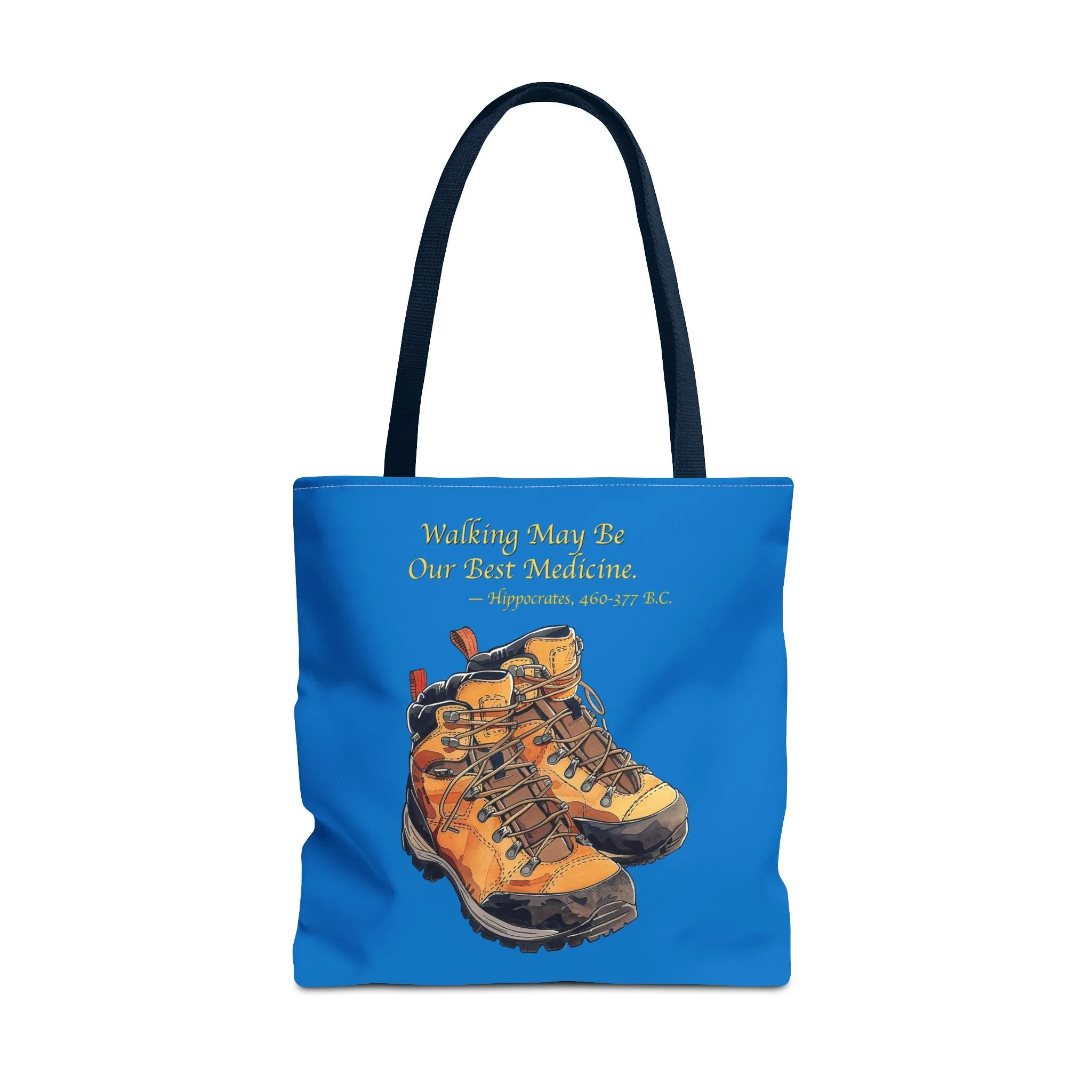 Happy Hiker Tote Bag - Stride into Wellness with Every Step! Available in 3 sizes.