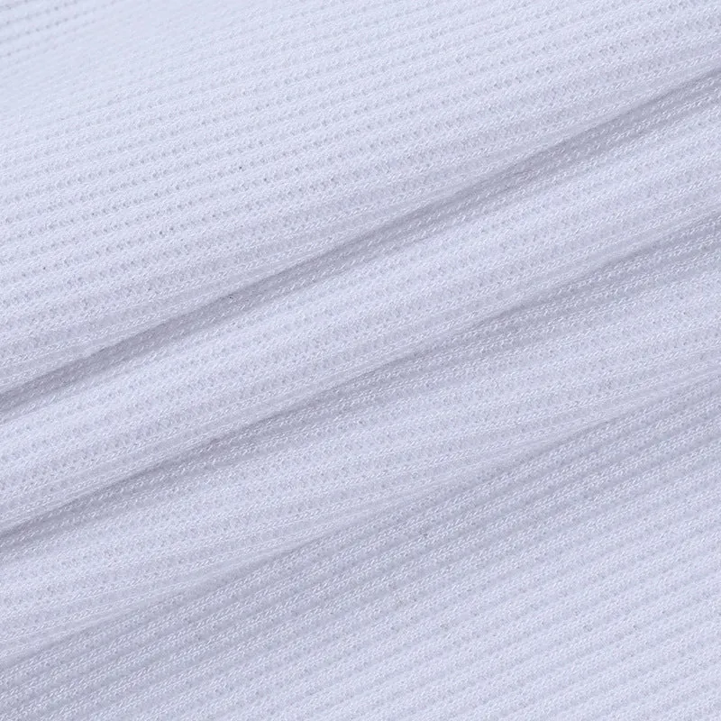 High-collared Hollow-out Button Sleeve Knit Shirts