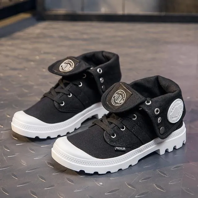 High Top Canvas Sneakers