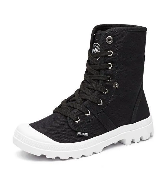 High Top Canvas Sneakers