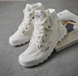 High Top Canvas Sneakers