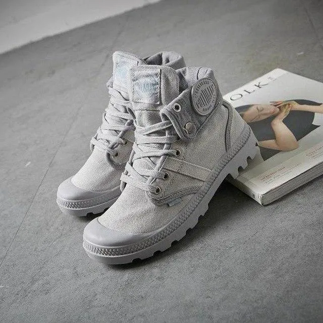 High Top Canvas Sneakers