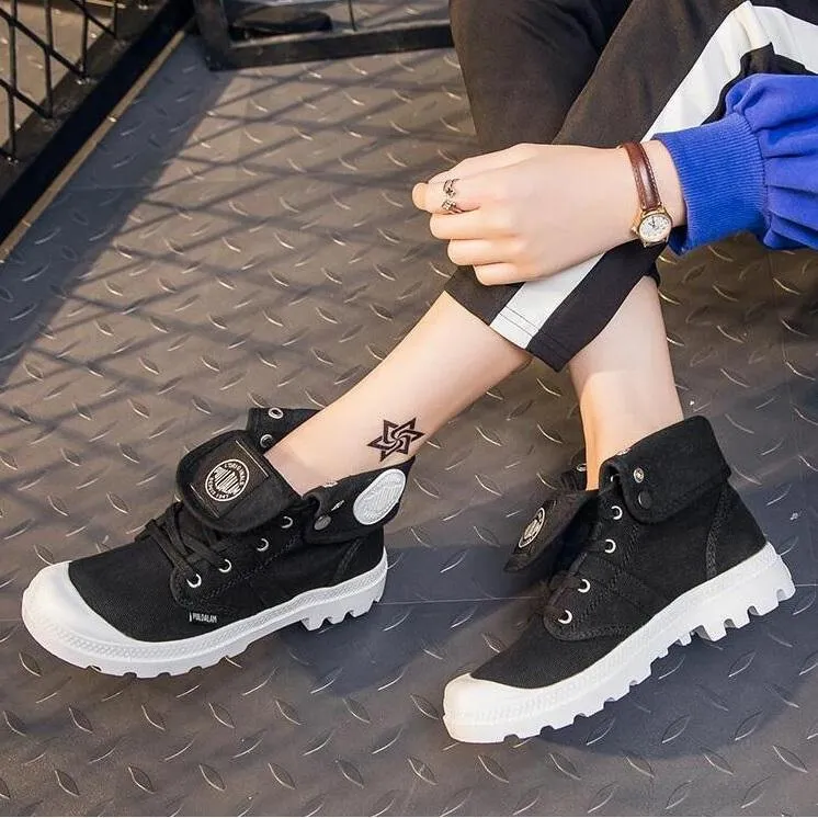 High Top Canvas Sneakers