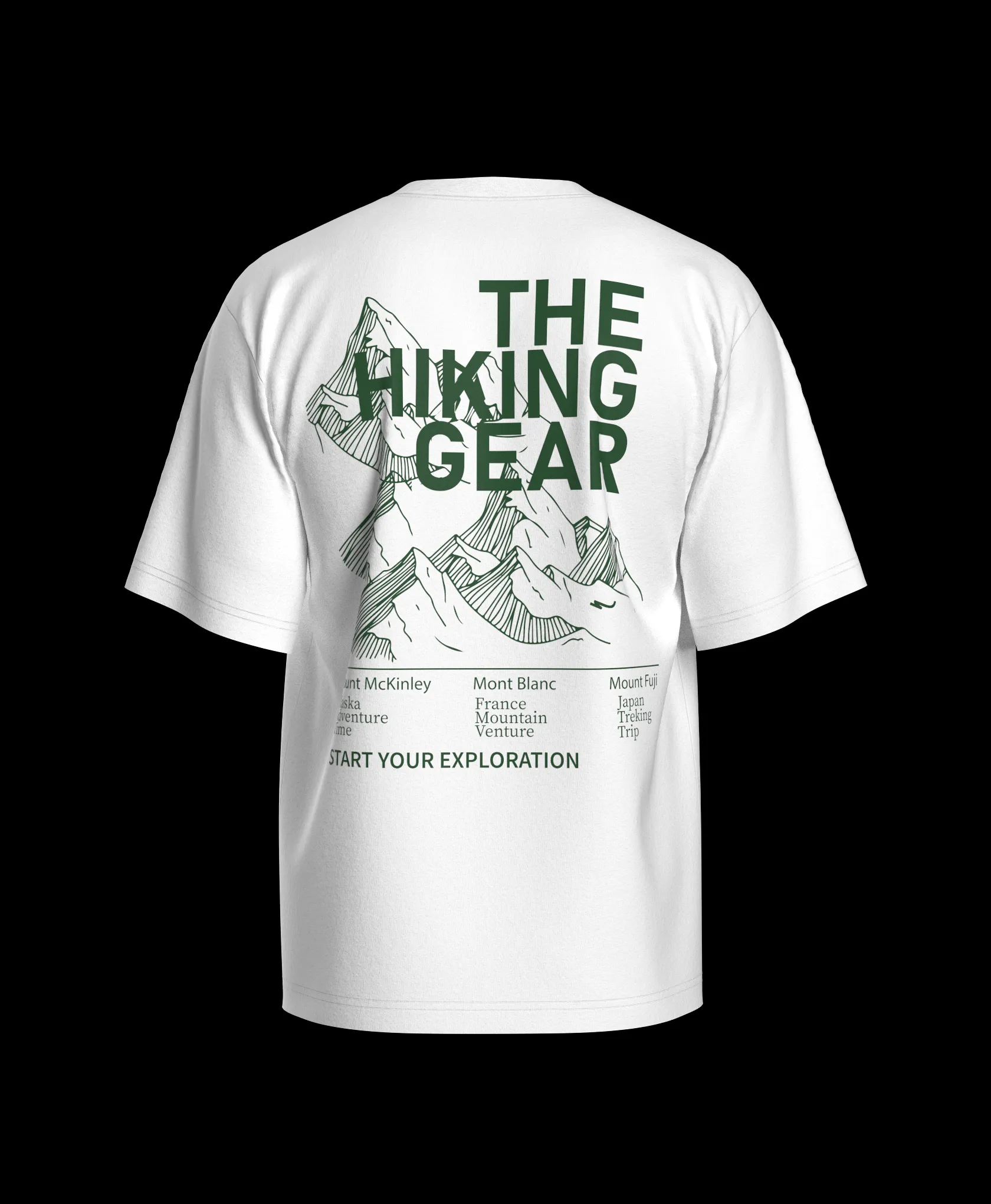 Hiking Gear Oversized Printed T-shirt