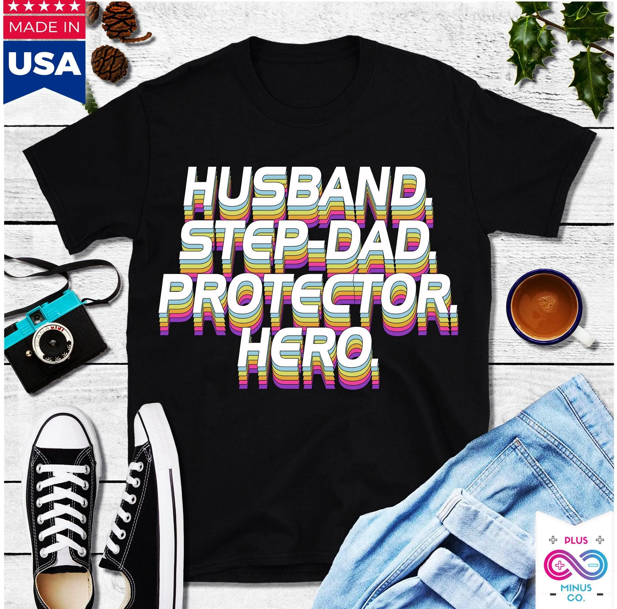 Husband Daddy Protector Hero T-Shirts, Fathers Day Gift, Personalized Dad Shirt, Hero Shirt, Fathers Day Gift, Dad Tshirt, Fathers Day Shirt