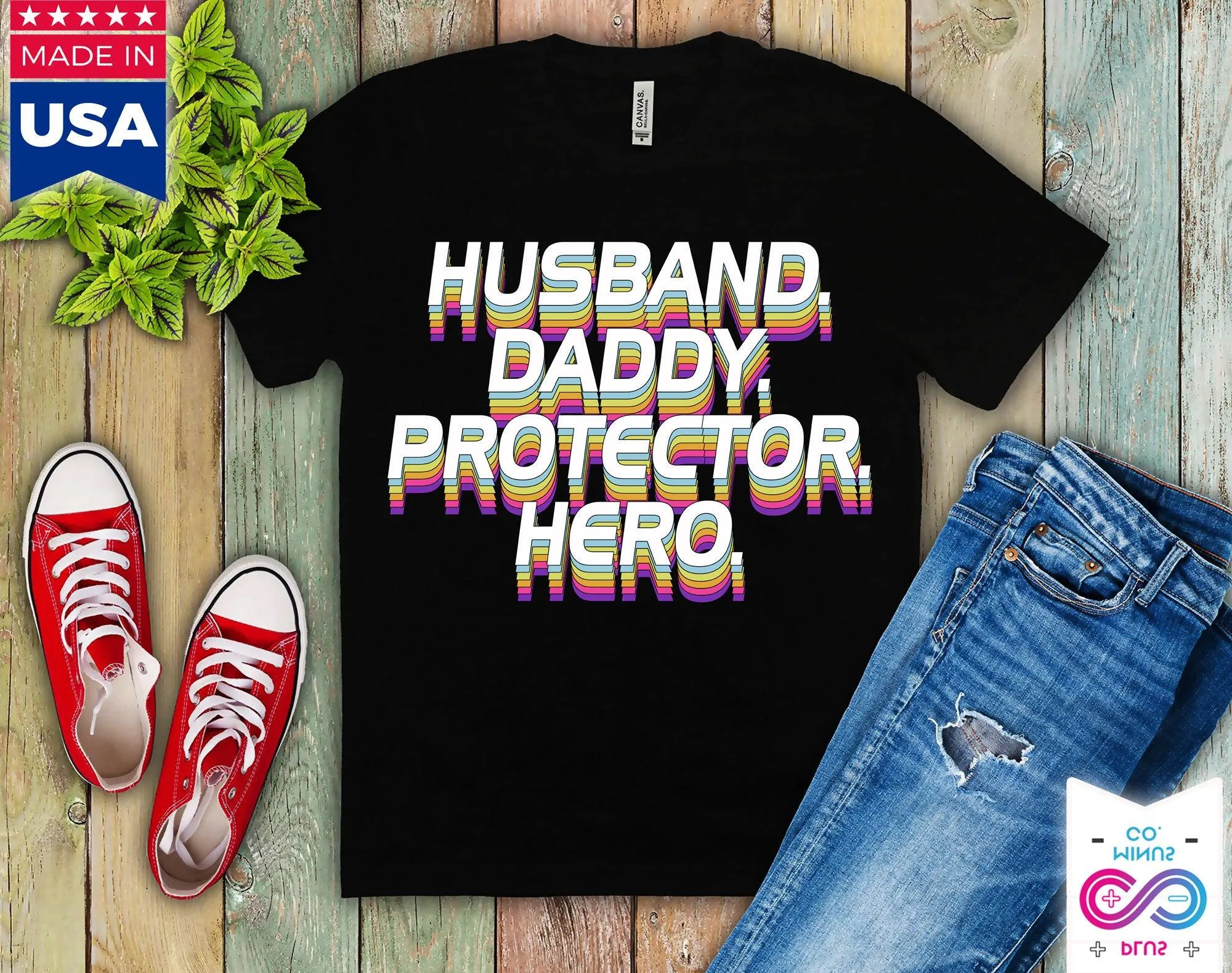 Husband Daddy Protector Hero T-Shirts, Fathers Day Gift, Personalized Dad Shirt, Hero Shirt, Fathers Day Gift, Dad Tshirt, Fathers Day Shirt