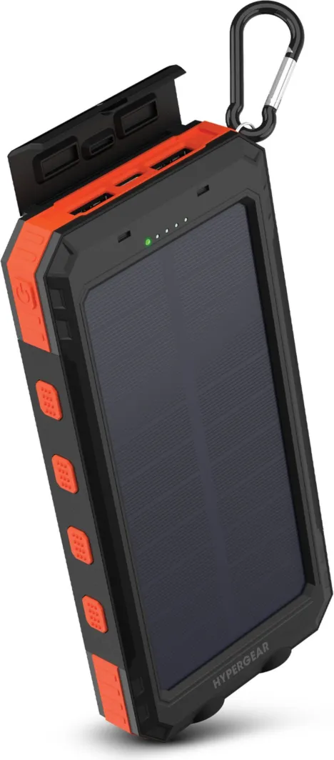 Hypergear 10000mAh SolPro 20W Solar Rugged IPX5 Power Bank w/ Compass   Flashlight