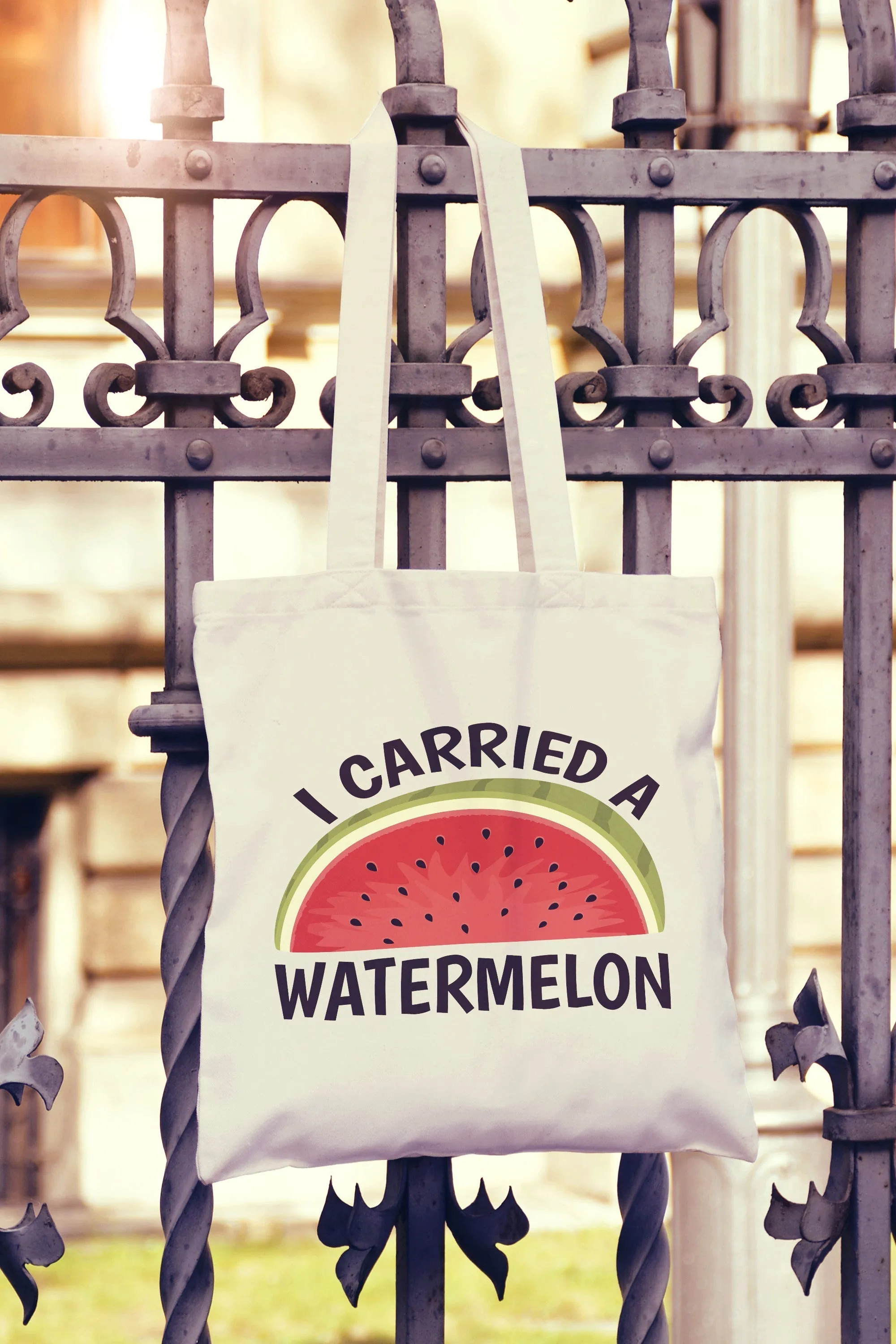 I Carried A Watermelon Tote Bag