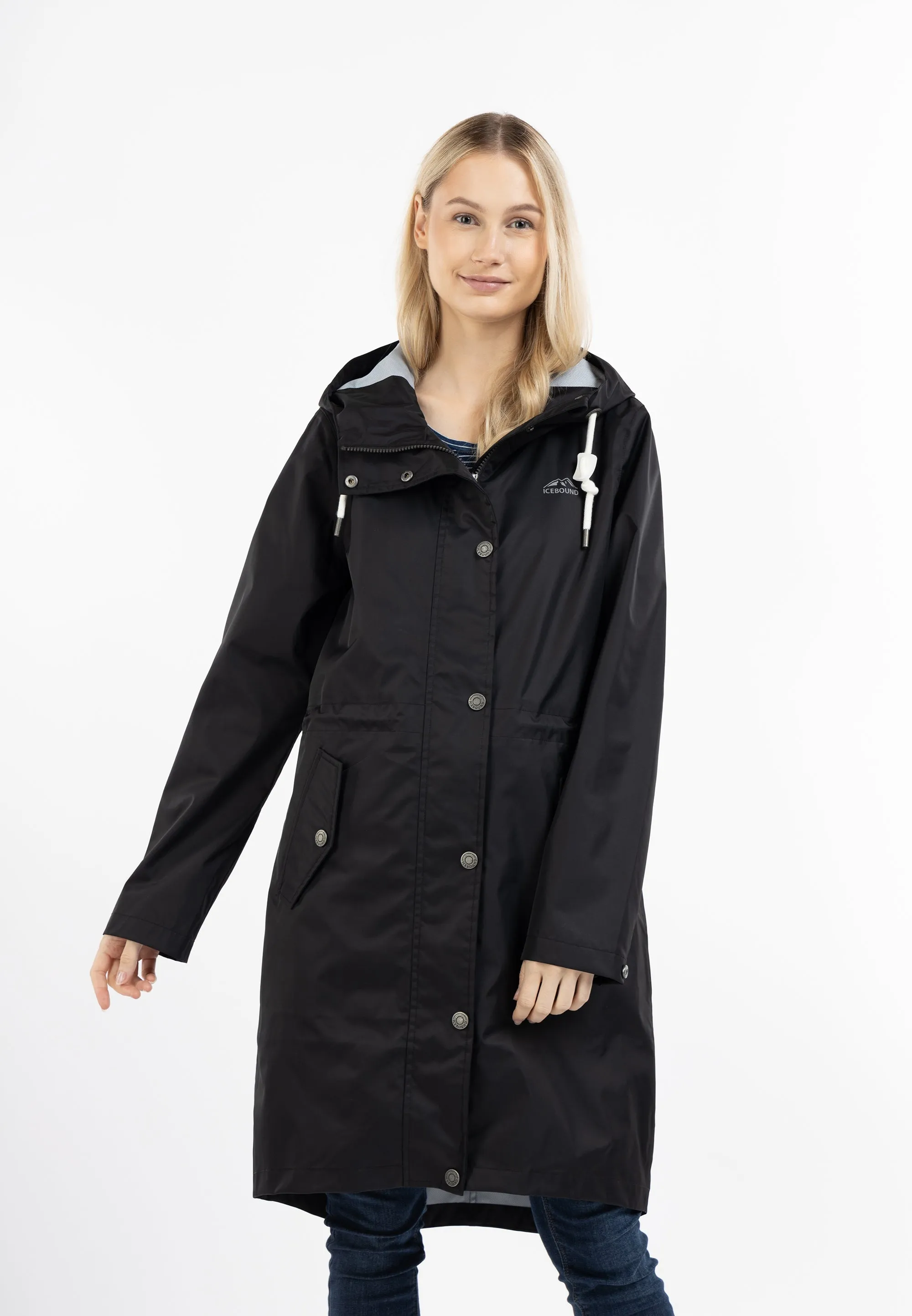 Icebound Women's Rain Jacket With Interior Print