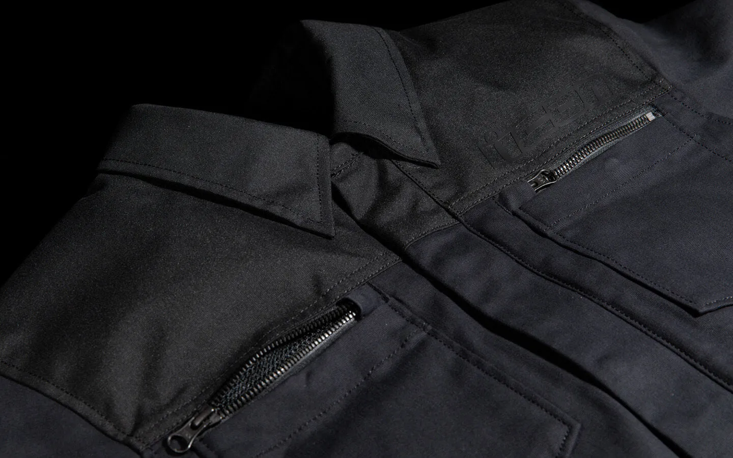 ICON Upstate Canvas CE Jacket - Black