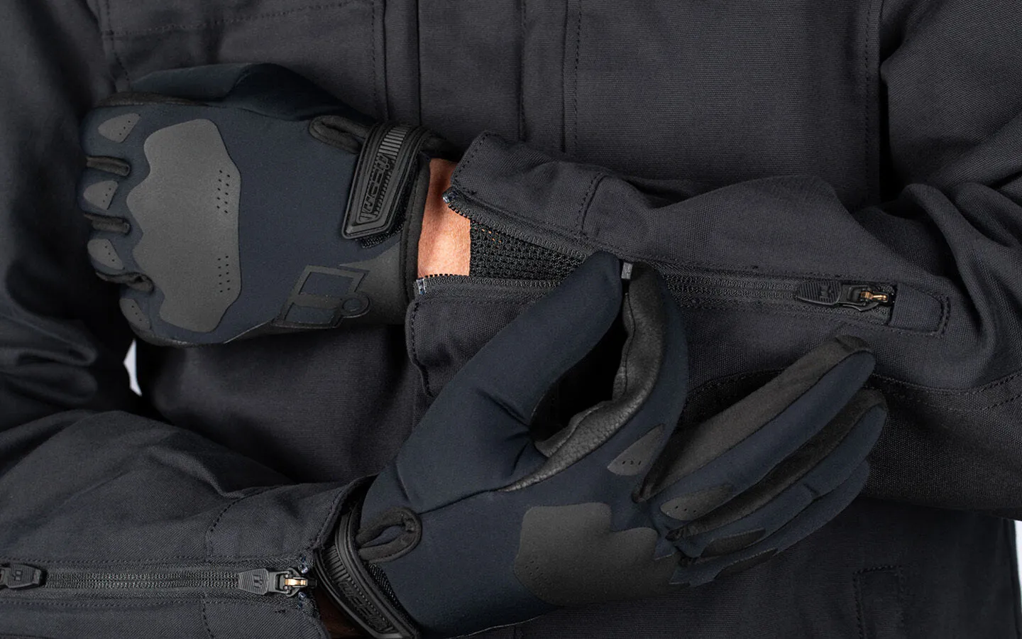 ICON Upstate Canvas CE Jacket - Black