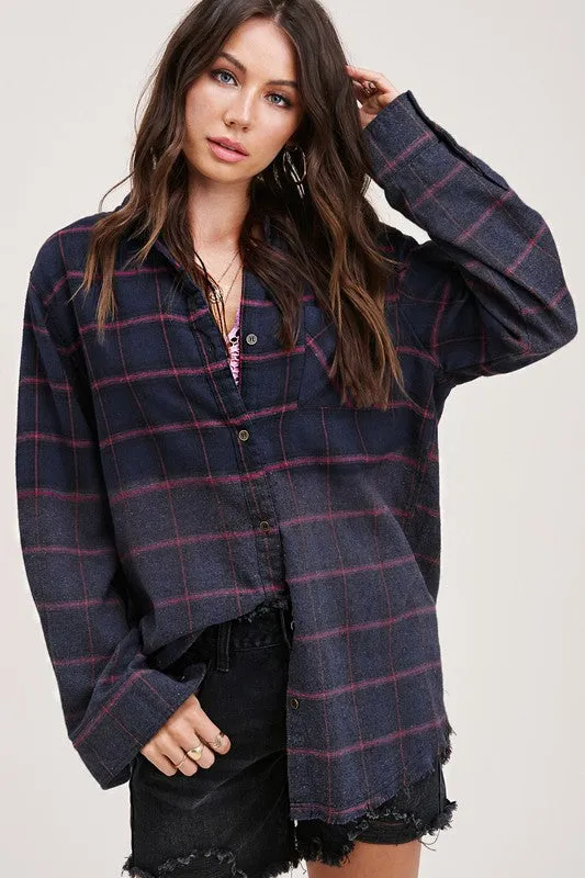 If You Say So Plaid Top