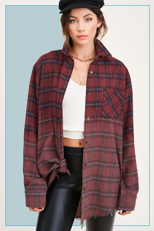 If You Say So Plaid Top