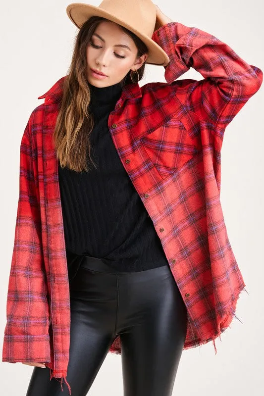 If You Say So Plaid Top