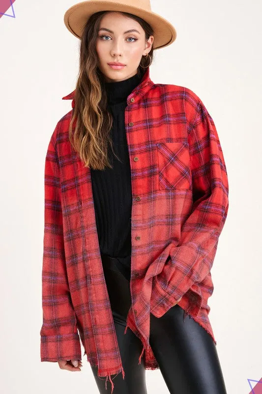 If You Say So Plaid Top