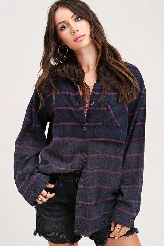 If You Say So Plaid Top