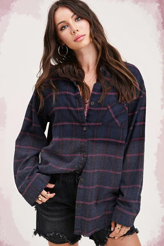 If You Say So Plaid Top
