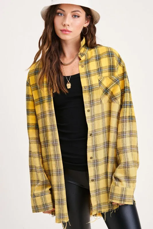 If You Say So Plaid Top