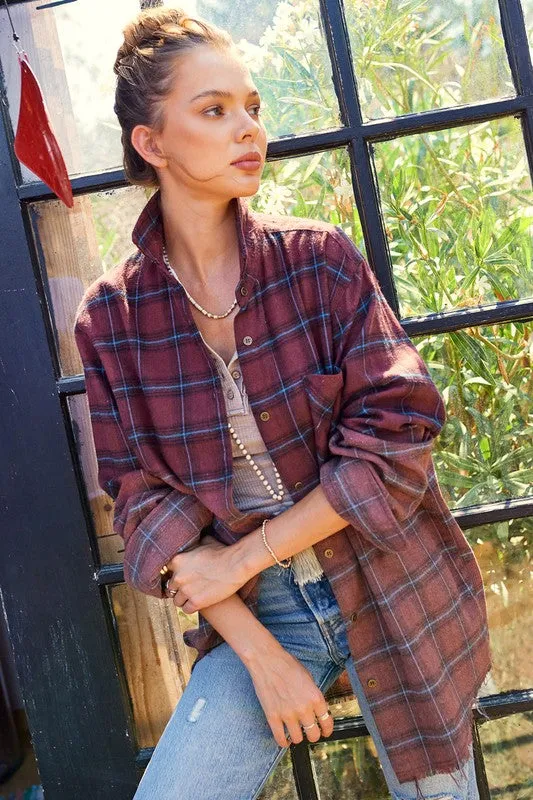 If You Say So Plaid Top