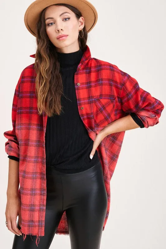 If You Say So Plaid Top