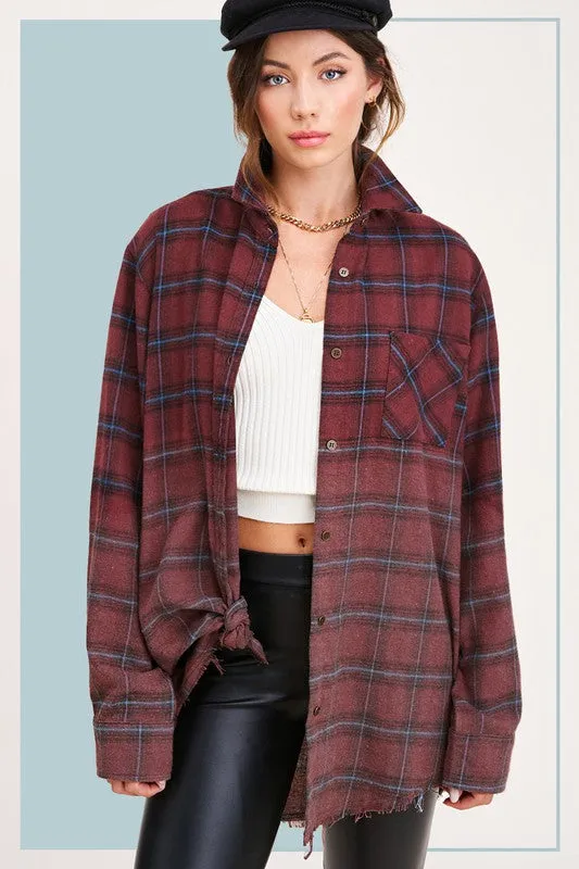 If You Say So Plaid Top
