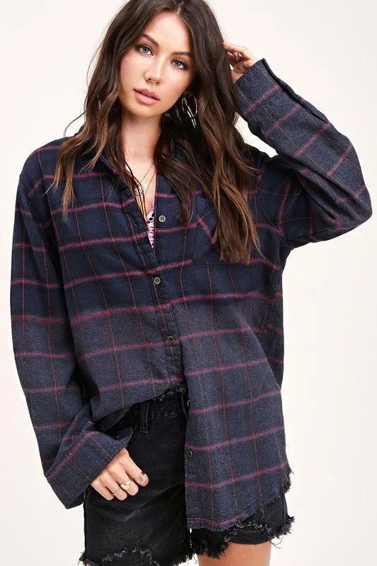 If You Say So Plaid Top