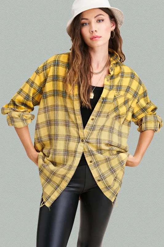 If You Say So Plaid Top