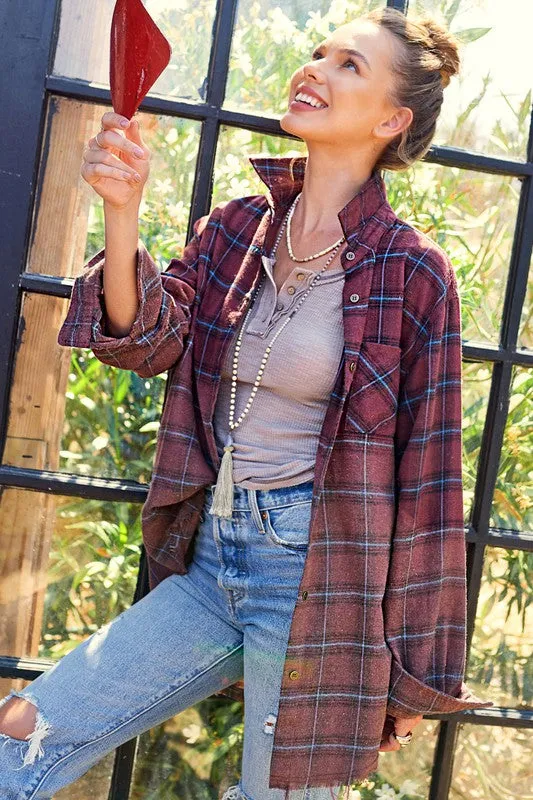 If You Say So Plaid Top