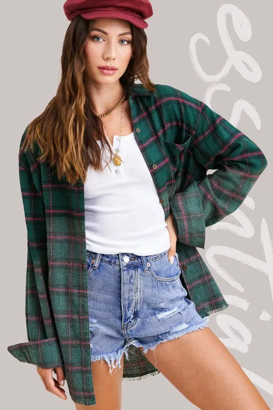 If You Say So Plaid Top