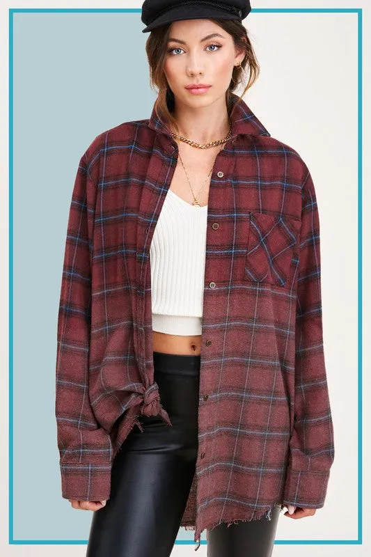 If You Say So Plaid Top