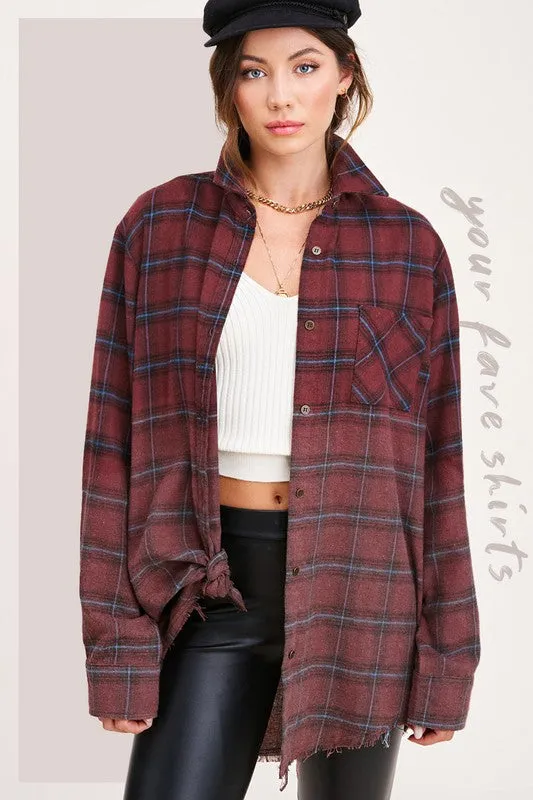 If You Say So Plaid Top